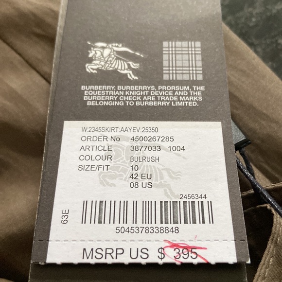 Burberry Skirt NWT - Picture 10 of 10